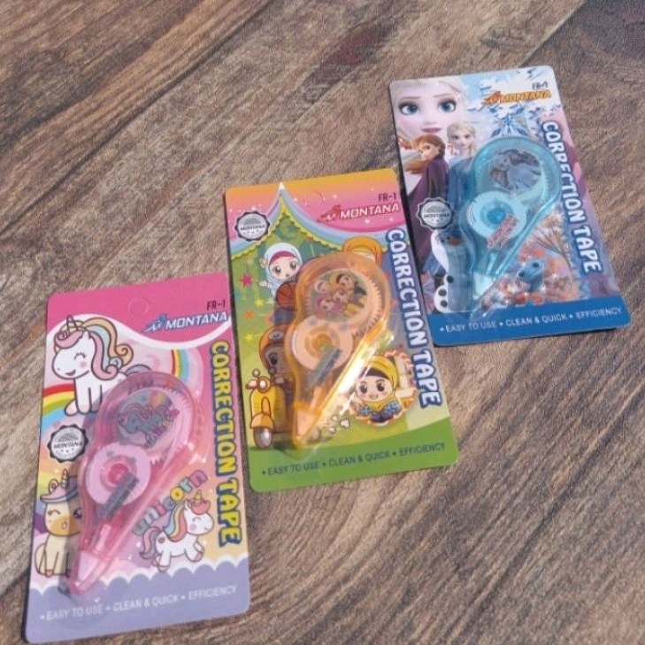 

(1pcs) Tipe-X Karakter Lucu/Tipex Kertas Montana Mini/Correction Tape Student