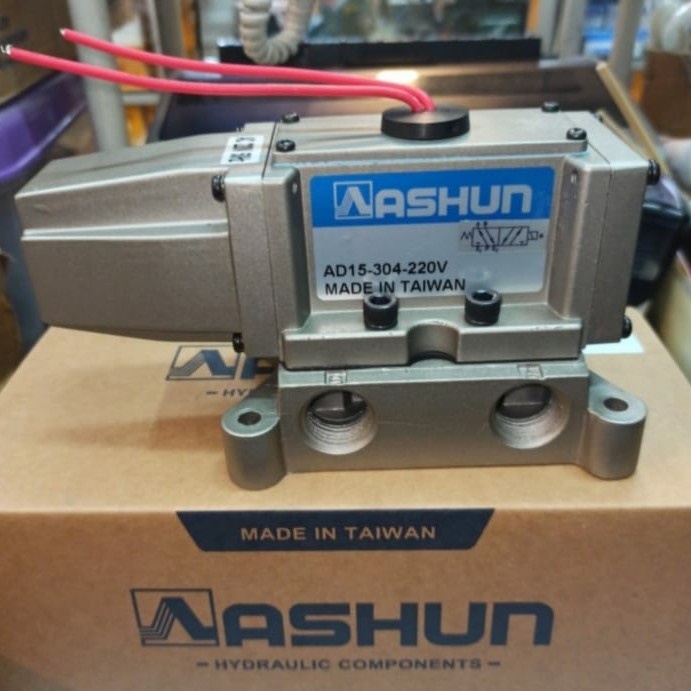 ✅Ready Ashun Ad15-304-220V Ad15-304 1/2 Solenoid Valve 5/2 Way Diskon