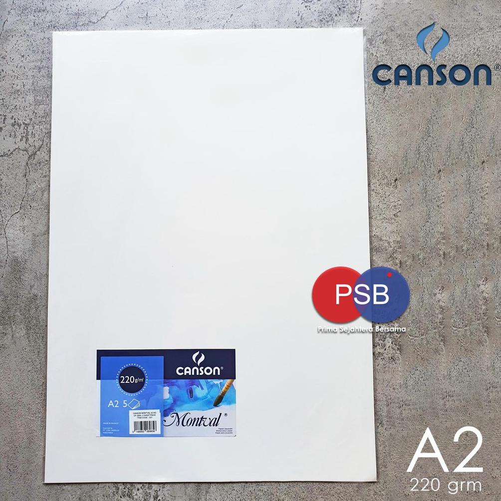 

New Canson Montval A2 (220 gsm) / Kertas Cat Air / Kertas Gambar ,.