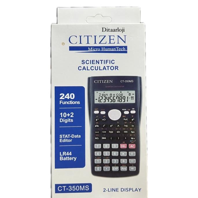 

kalkulator citizen scientific calculator untuk sekolah CT 350MS