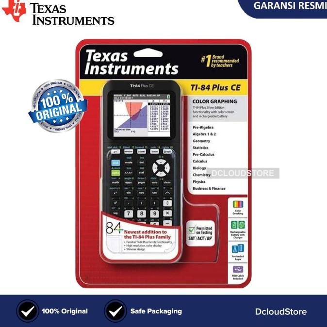 

Calculator Original TI 84 Plus CE Texas Instrument Graphing Kalkulator