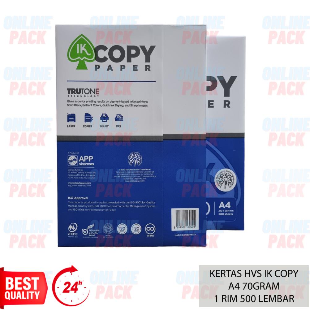 

Terbaik! KERTAS HVS IK COPYPAPER COPY PAPER A4 70GR 70 GRAM 1 RIM 500 LEMBAR PRINT PAPER TRUETONE TRUE TONE ,,