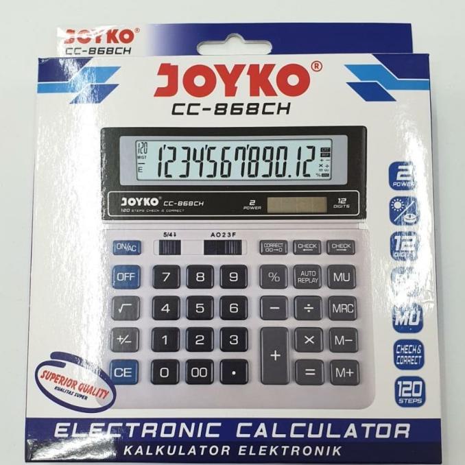 

CC-868 Calculator Kalkulator Joyko 12 Digits