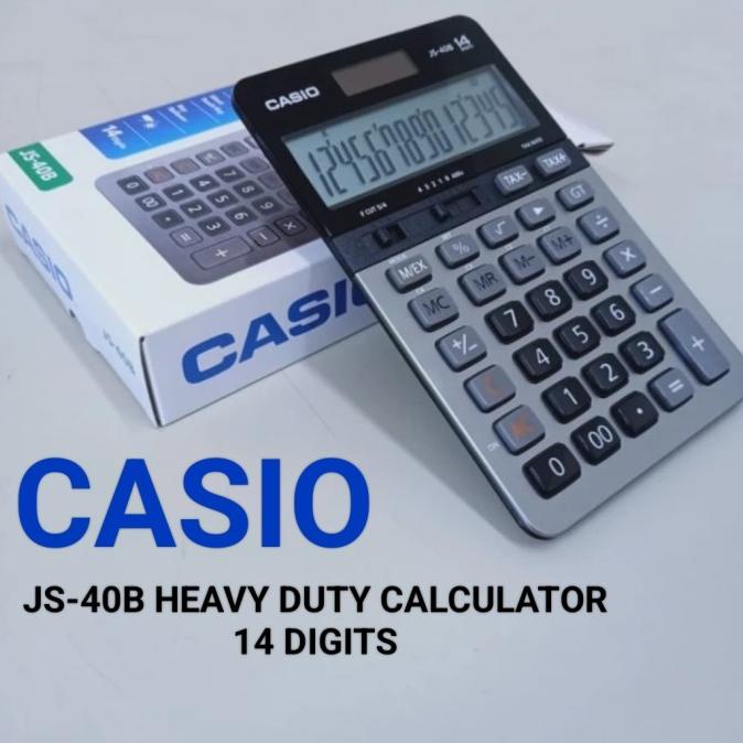 

CASIO KALKULATOR 14 DIGIT JS 40 B HEAVY DUTY CALCULATOR DESKTOP TYPE