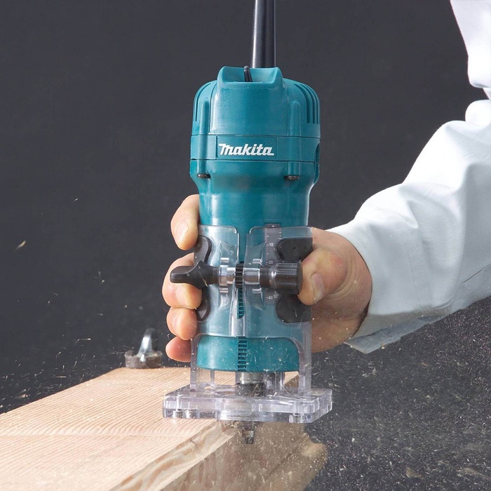 Makita 3709 Mesin Profil Kayu Mini Trimmer Router -Lulas G