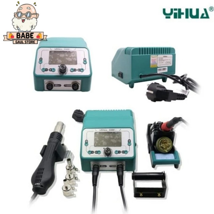 ✅New Yihua 938Bd-I Blower Solder Uap 2 In 1 Original Berkualitas