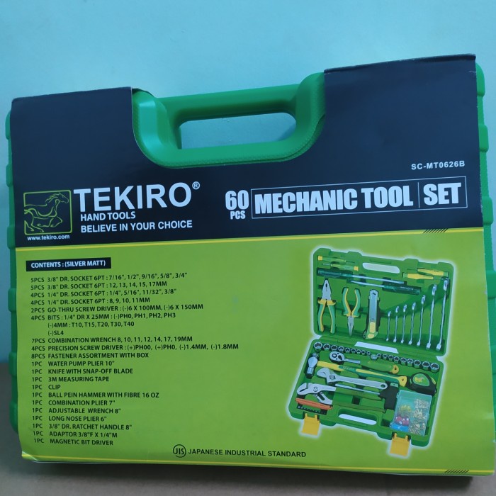 [Original] Toolkit 60Pcs Tekiro Terbaru