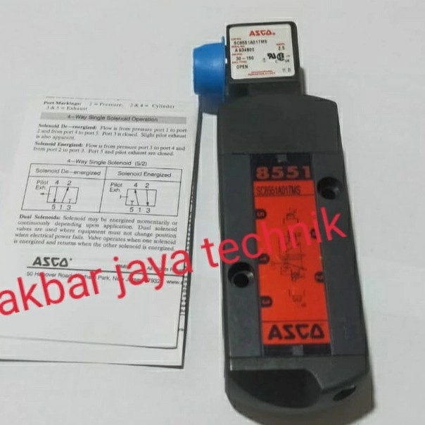 ✅Baru Asco Solenoid Valve 8551 #Sc8551A017Ms Diskon