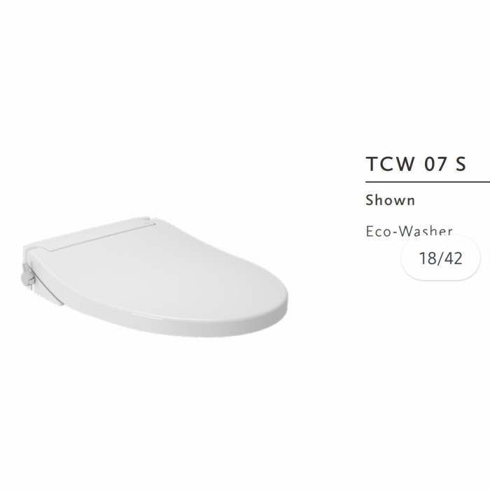 [Ori] Tutup Closet Duduk Toto Eco Washer Tcw 07 S Soft Closing Terbatas