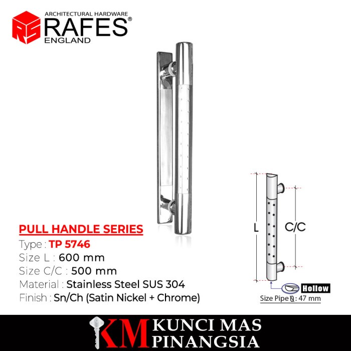 [Ori] Tarikan Pintu / Pull Handle / 5746 / Rafes Original Terbatas