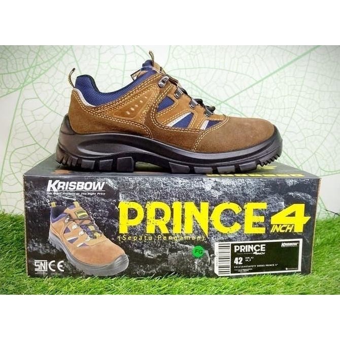 [New Ori] Sepatu Safety Sepatu Pengaman Prince 6 Inch Original Krisbow Bisa Gojek