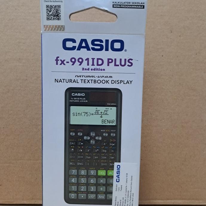 

kalkulator scientific casio fx 991ID PlUS