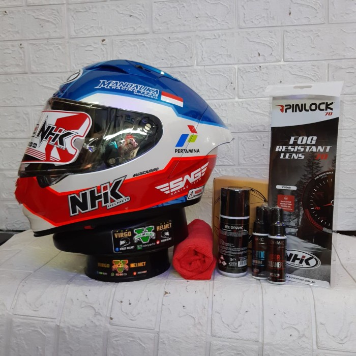 [New Ori] Helm Nhk Gp R Tech Street Motif Mandalika Original Diskon