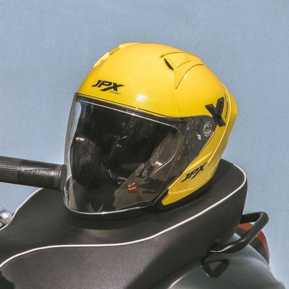[New Ori] Helm Jpx Nova X - Yellow Lemon Gloss Berkualitas