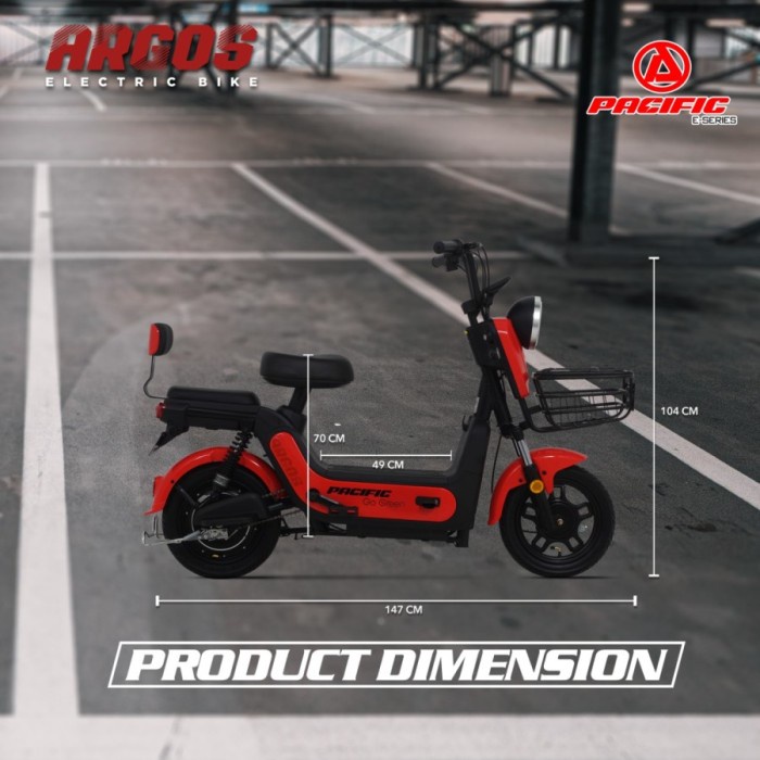[Baru] Sepeda Listrik Pacific Argos Terbatas