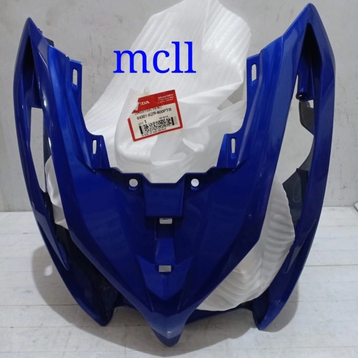 [Baru] Tameng Vario 125 Helm In Biru/Orange Original 64301-Kzr-600Ptb/Nor Diskon