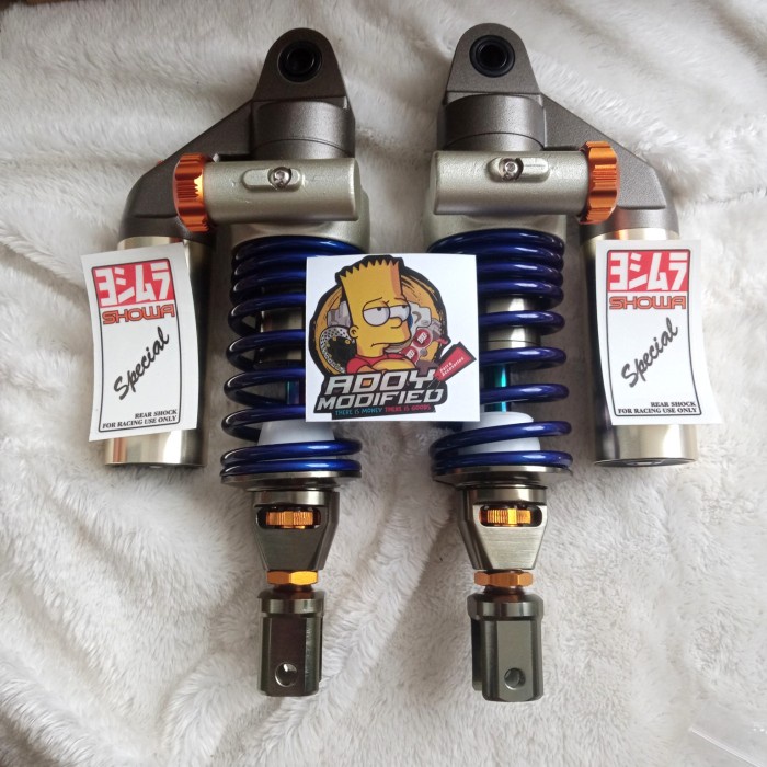 [Baru] Shock Showa Stel Cnc Blue Size 280Mm Nouvo Original Thailand Berkualitas