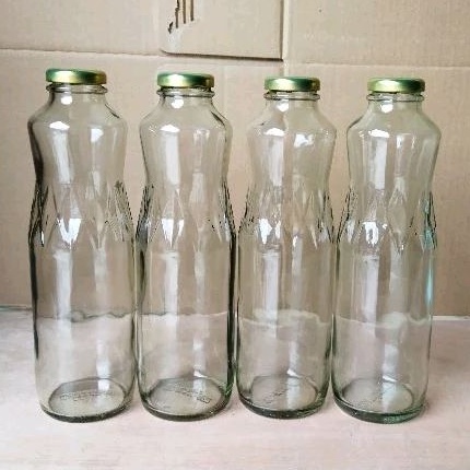 Jus 800ML, Botol Kaca 800ML Kaca Polos, Botol Susu 800ML, Botol Serba Guna 800ml