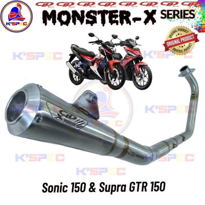 ✨Termurah Knalpot Cld Racing Type Monster X 200 Mm Seri Sonic 150 R  Gtr 150 Terbatas