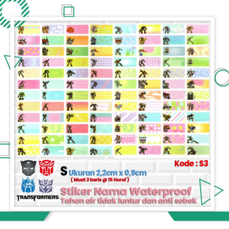 

Sticker label Nama Anak Custom Small 40 pcs dan 56 pcs