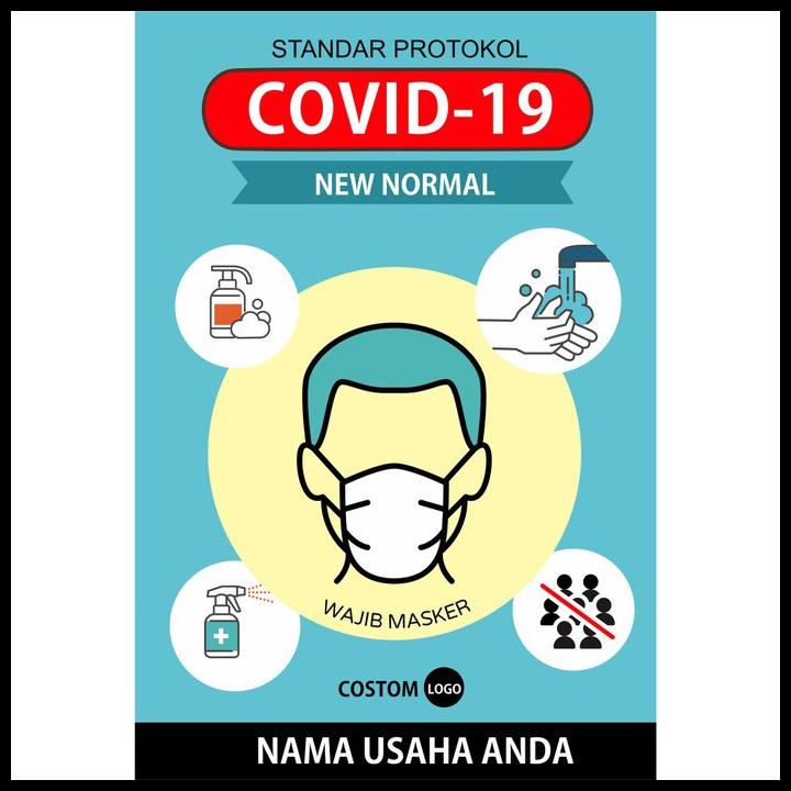 

HOT DEAL CUSTOM STIKER PROTOKOL COVID UKURAN A3 !!!!!!