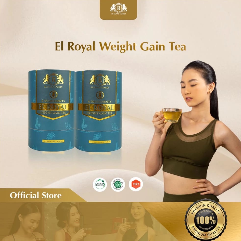 

PAKET HEMAT 2 PCS EL ROYAL WEIGHT GAIN TEA | TEH OBAT HERBAL MEMBANTU MENAIKAN BERAT BADAN