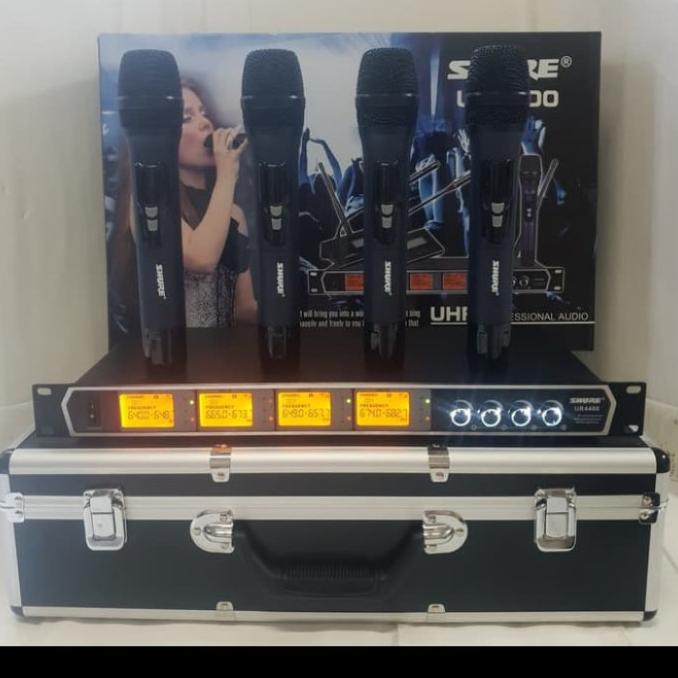 MIC WIRELESS SHURE UR4400HH / UR 4400HH / UR4400 HH 4BH MIC PEGANG