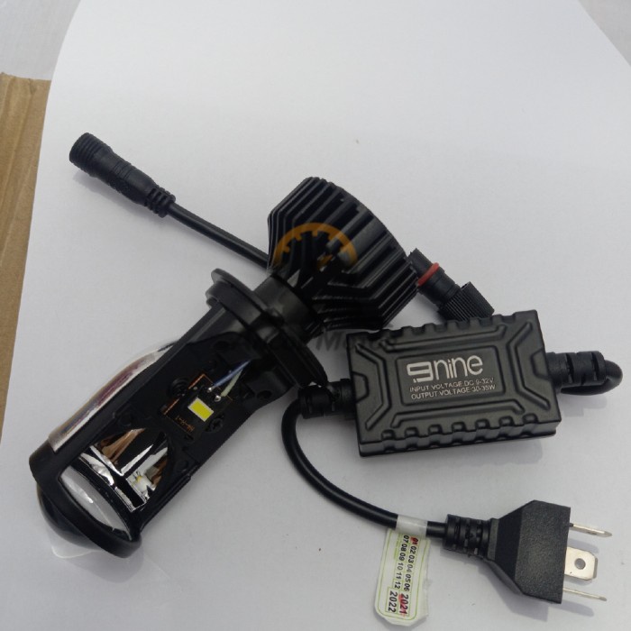 Headlamp L6K H4 Ni Led Lens Bulb Projector Projie Light Cahaya Fokus