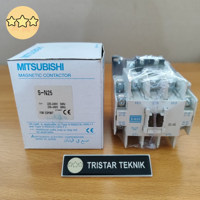 Promo Mitsubishi Contactor Sn 25 Kontaktor S-N25 Sn25 Sn-25 Terbaru