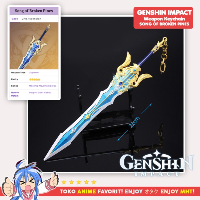 Gantungan Kunci Senjata Song Of Broken Pines Pedang
