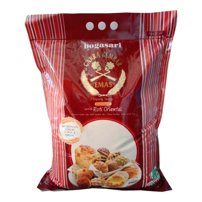 

Promo!! EMAS Tepung Terigu untuk Roti Oriental 5 KG