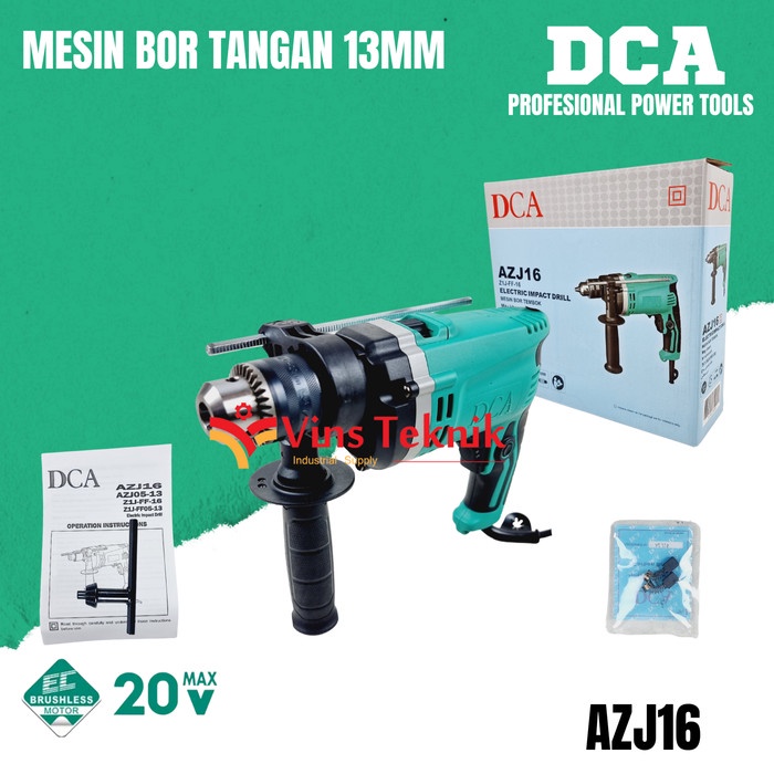 ✅COD Dca Mesin Bor Tangan 13Mm Drill Driver Azj16 Limited