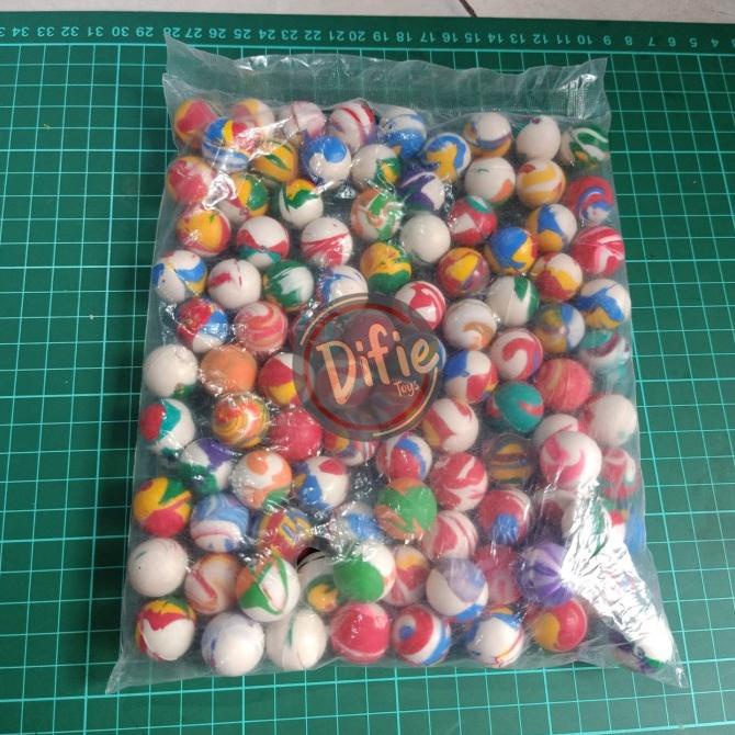 bola bekel mini isi 100 pcs ukuran kecil grosir bola bekel kecil
