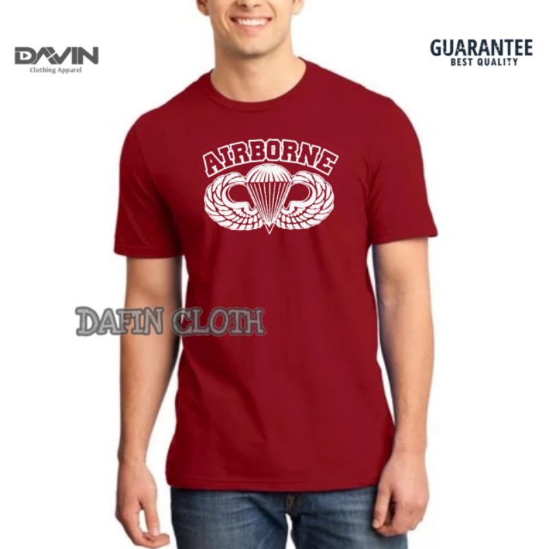 Kaos Pria Baju Tshirt Airborne Military
