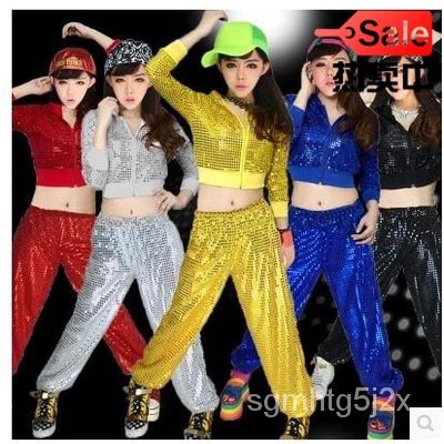Men's and Women's Little Apple Performance Clothes Jazz Dance Hiphop Modern Dance Sequins Dancing Dr