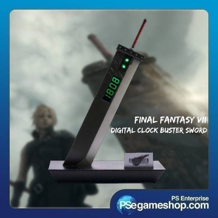Promo Final Fantasy Vii Remake Digital Clock Buster Sword