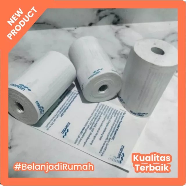 

Promo Kertas Struk Thermal Paper Mandiri 58 X 40 Mm Logo Bank Mandiri Edc
