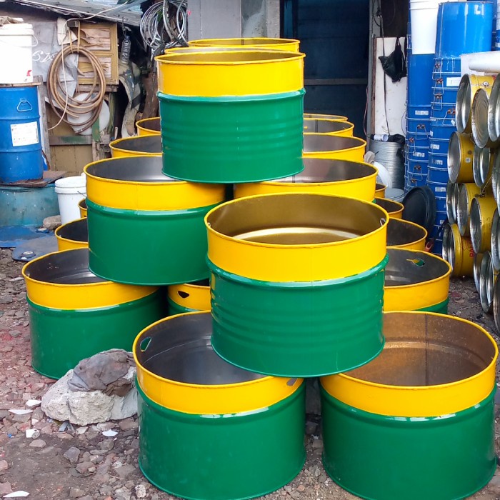 tong sampah/pot tanam/drum belah