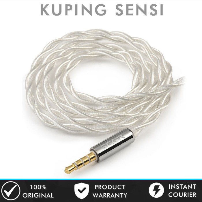 Sgor Ca-1 Ca1 Silver Plated Earphone Cable With Mic Kabel Sgor Adonis Promo Terbaru