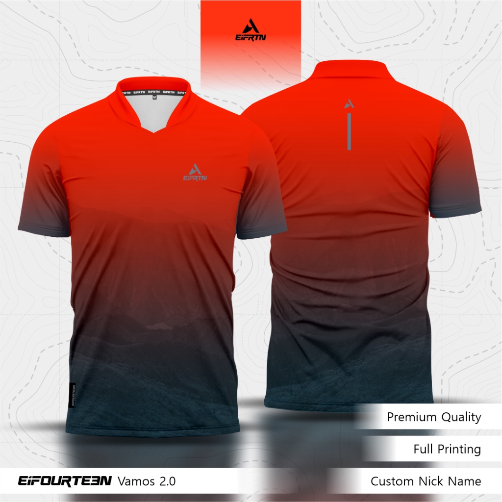 [NYAMAN DIGUNAKAN] EiFRTN Jersey Baju Kaos Singlet Running Olahraga Trail Run Lari Sepeda Badminton