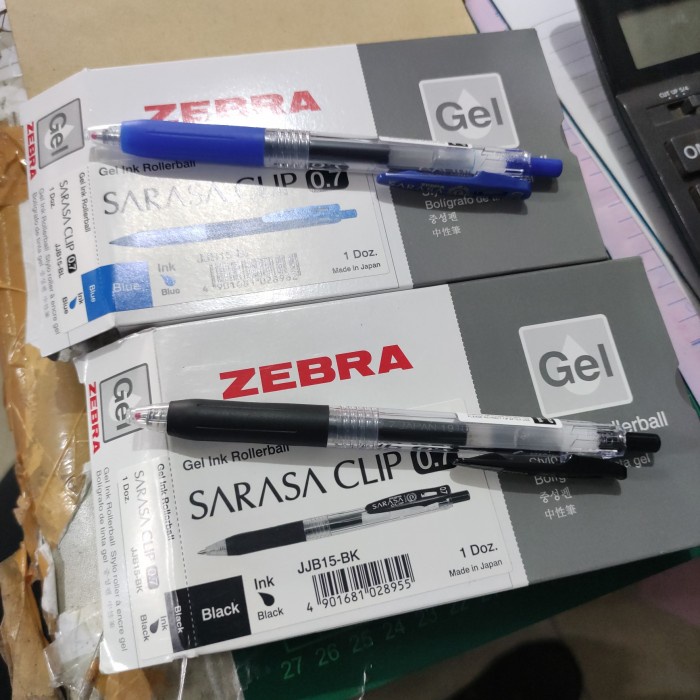 

Bolpen Gel Sarasa 0.5 0.7 1.0 Hitam Biru 1 Lusin