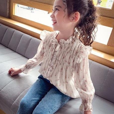 (1-5 Tahun) Wendy Blouse Chiffon / Import Korea Blus Anak Perempuan