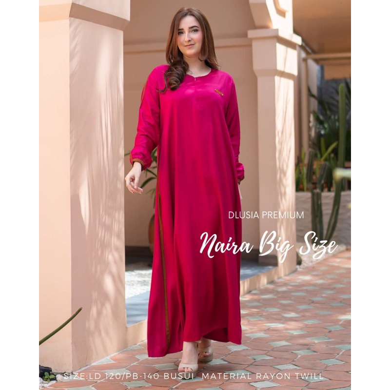 [LIMITED] BEST PRODUCT Daster Arab DLUSIA NAIRA Maxi Dress Gamis Twill Premium Big Size
