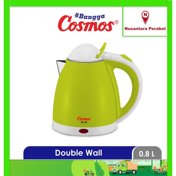 TERLARIS COSMOS CTL-211 Teko Listrik 0,8 Liter /TEKO LISTRIK/PEMANAS AIR/KETEL PEMANAS AIR