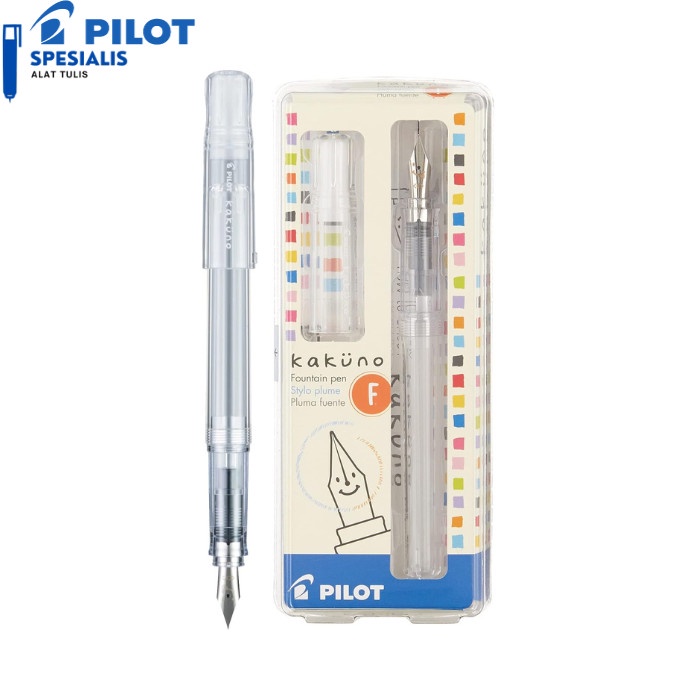 

Pilot Kakuno Barrel Clear Fountain Pen / Pen Tinta Fka-1Sr-Nc