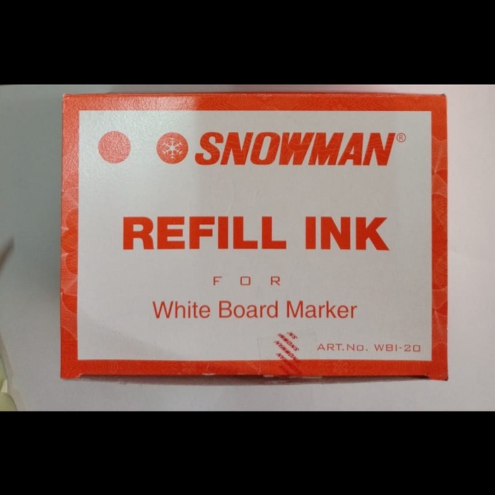 

Tinta Spidol Whiteboard Snowman / Refill Ink