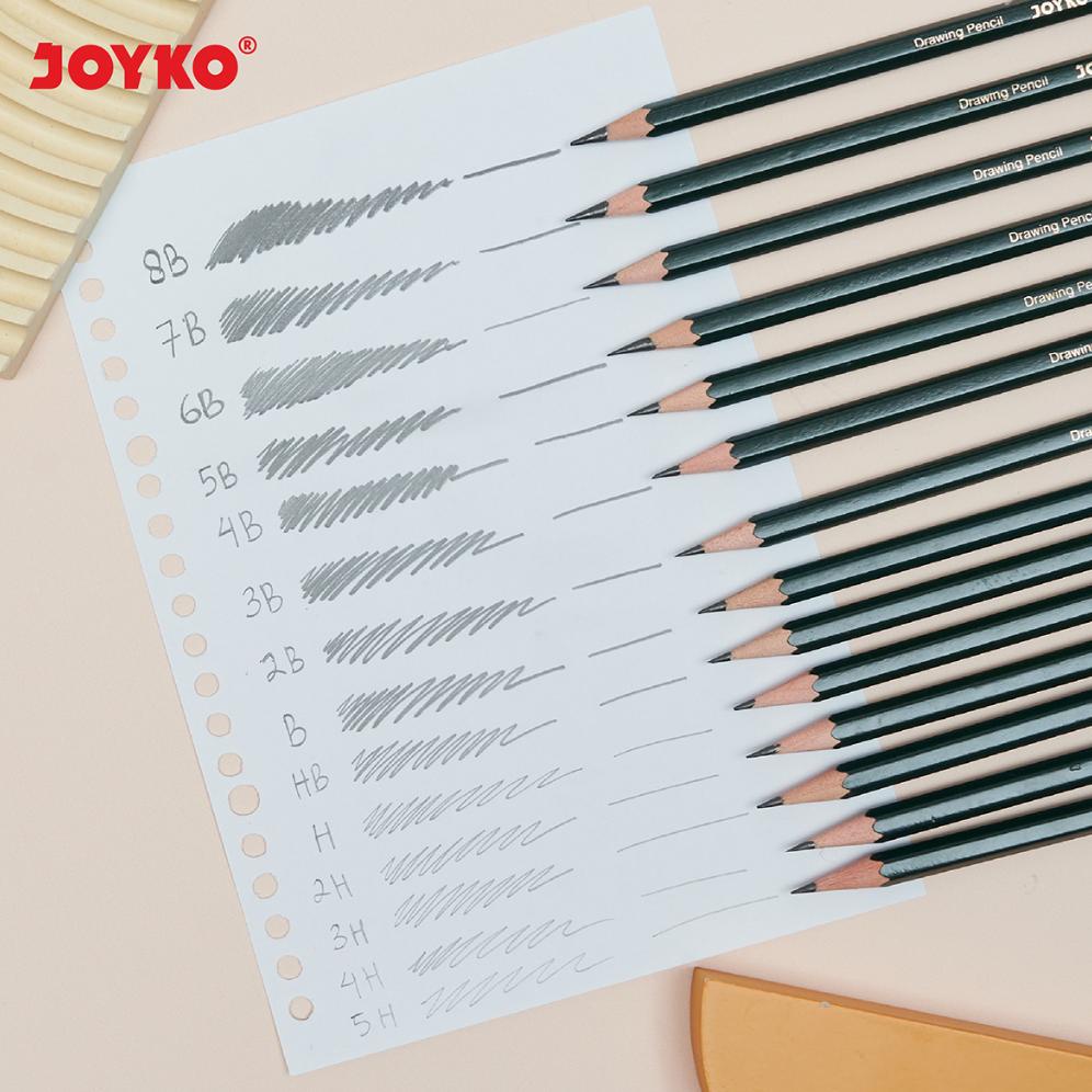 

PROMO DRAWING PENCIL PENSIL MENGGAMBAR JOYKO P-118-14 1 SET 14 PCS TERLARIS