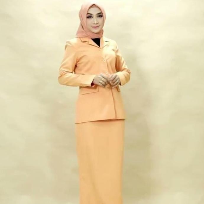 Stelan Blazer Baju Seragam Dharma Wanita Size XS-5L