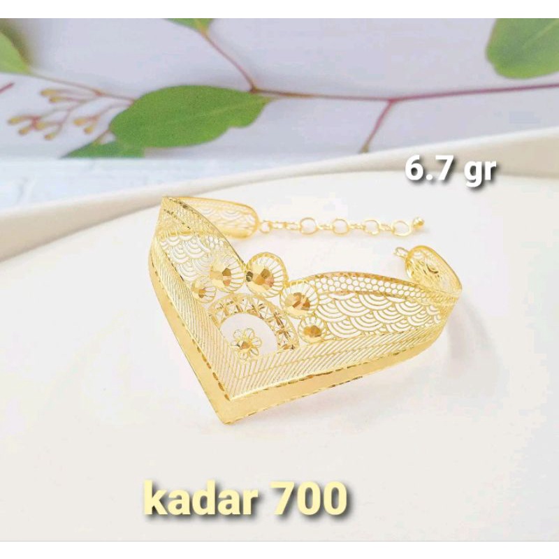Gelang Fushion Kadar 700 16K Emas Asli