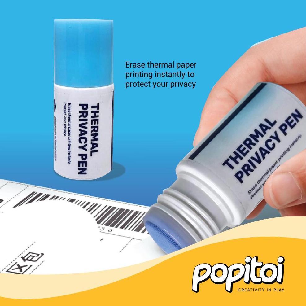 

TERMURAH THERMAL PRIVACY ROLLER PEN PENGHAPUS KERTAS ALAMAT DATA LABEL KIRIM PAKET CORRECTION FLUID TIP EX TERLARIS